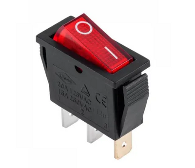 Klahvlüliti ON-OFF 15A punane