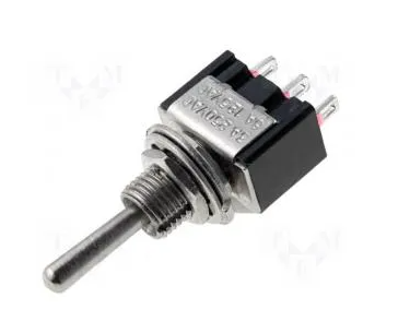Tumblerlüliti (ON)-OFF-(ON) metallnupuga 3A 250V