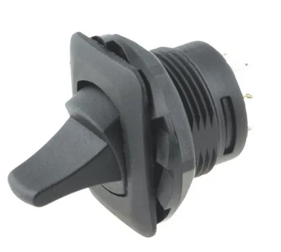 Klahvlüliti 2*ON-ON 6A pikk nupp must 250V