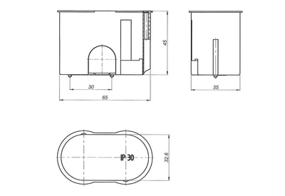 Harutoos kaanega ovaal 30mm/2x35mm halogeenivaba