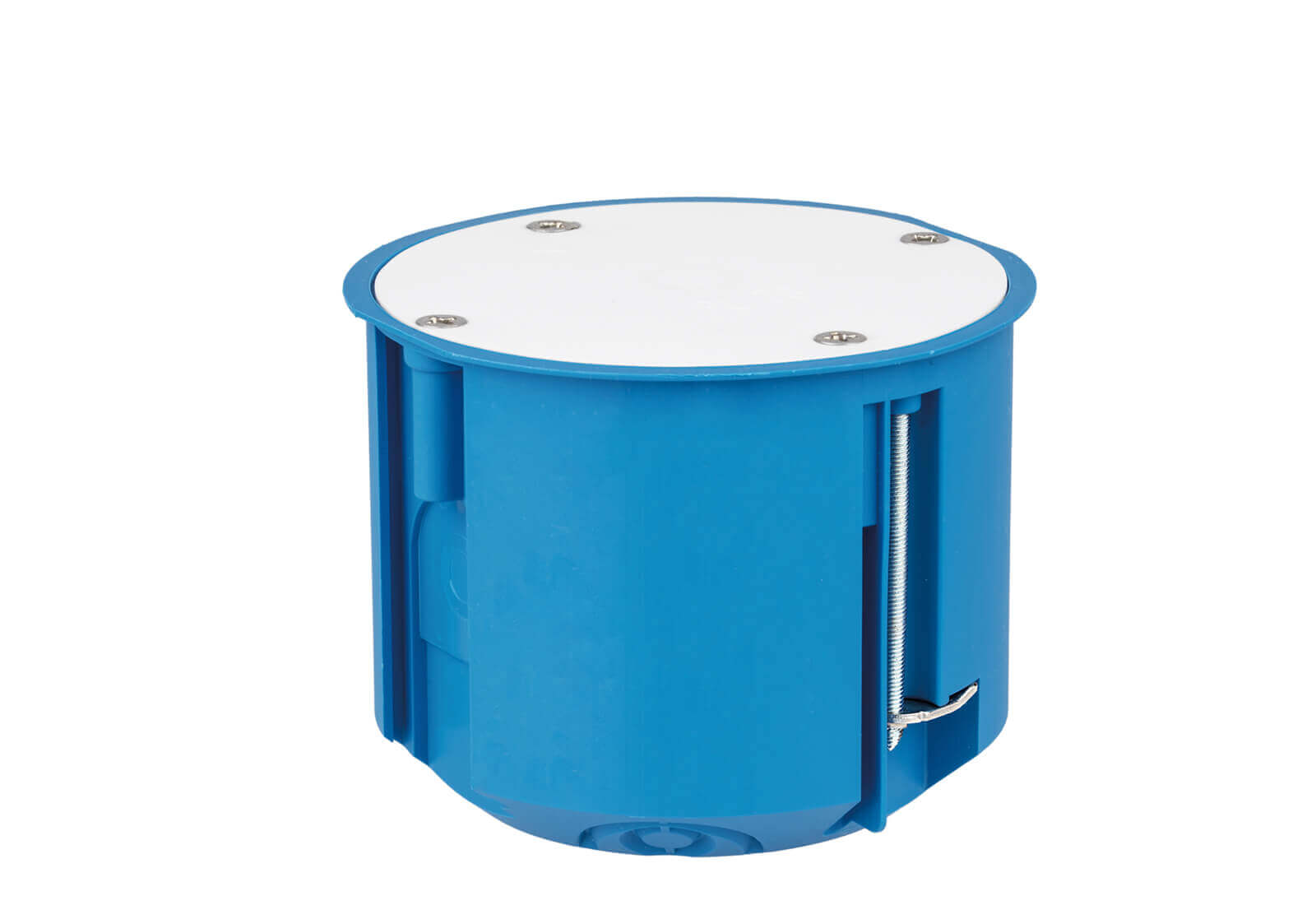 Harutoos kaanega d=73 h=60 sinine/valge, halogeenivaba