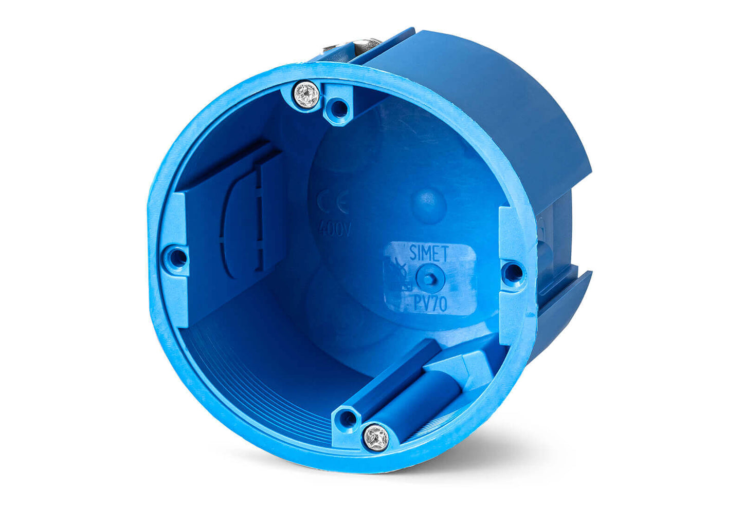 Harutoos kaanega d=73 h=60 sinine/valge, halogeenivaba