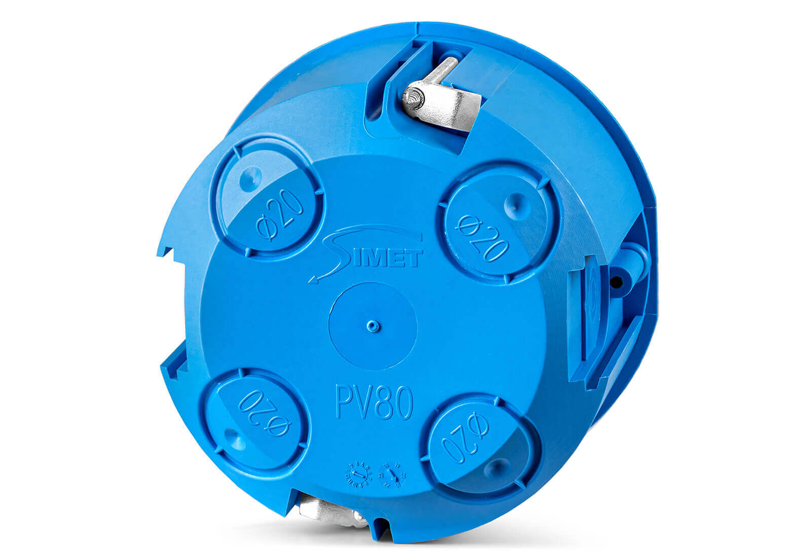 Harutoos kaanega d=83 h=60 sinine/valge, halogeenivaba