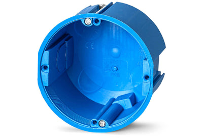 Harutoos kaanega d=83 h=60 sinine/valge, halogeenivaba