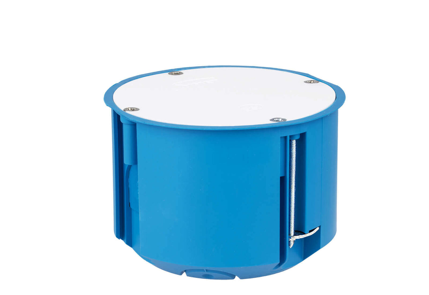 Harutoos kaanega d=83 h=60 sinine/valge, halogeenivaba