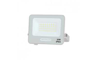 LED prožektor 30 W 2700 lm 3000K IP65 156×141×30 mm valge