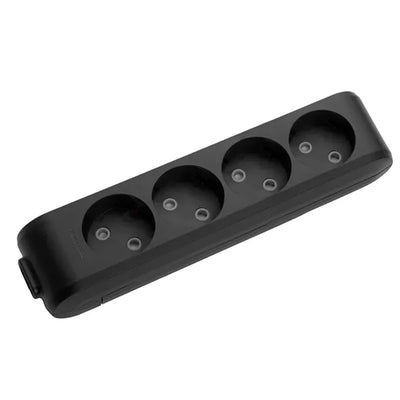 Pistikupesa m-ga 4-ne pinnapealne riputuskonksuga must