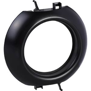 Raam 1x ümmargune, jätk, must RENOVA