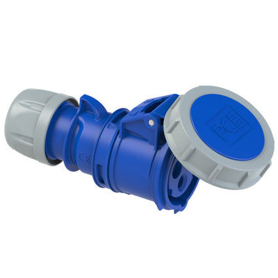 Jätkupesa 16A 3P 6H 230VAC IP67, CEE, sinine