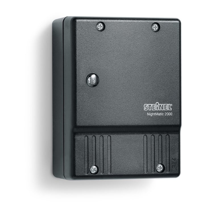 Hämaraandur Steinel NightMatic 2000 2–30 lx 230V 1000W IP54 must 37×74×99 mm
