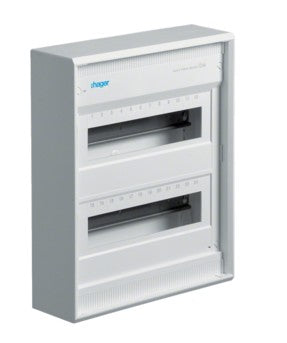 Kilp 24 moodulit (2x12) pinnapealne IP30 valge metall uksega