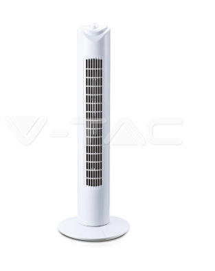 Tornventilaator 45W valge põrandale