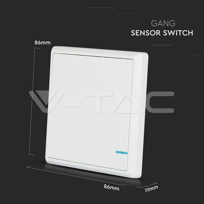 Juhtmevaba lüliti pinnapealne valge, õues kuni 600m, toas kuni 40m IP54