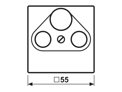 TV/R/SAT antennipesa kate , valge