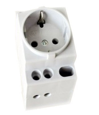Modulaarinen pistorasia 2P+E 10/16A 250VAC DIN