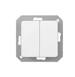 Vekselüliti, 2-ne, süvispaigaldatav, valge