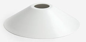 Lambikuppel plastik, valge