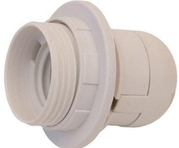 Lambipesa E27 plastik helepruun (rõngaga)