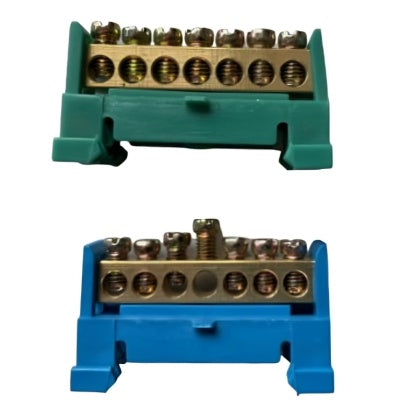 Maanduslatt avatud 7 osa 16 mm² 60 A roheline