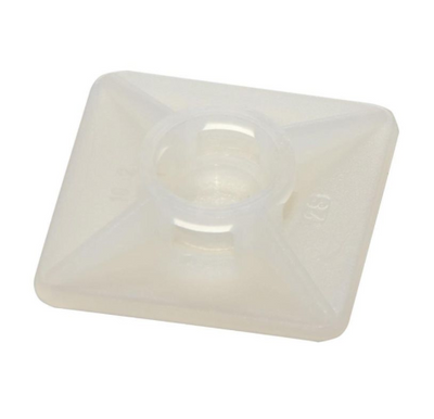 Kaablisideme alus kleeps valge 26x26x4,5mm