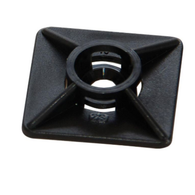 Kaablisideme kinniti kleeps must 27x27x4,5mm