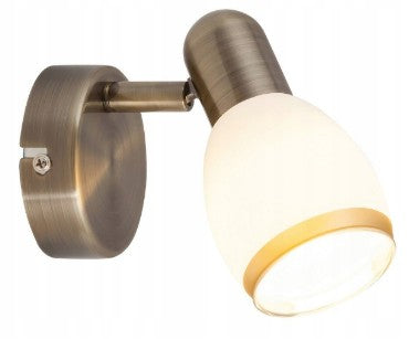 Seinavalgusti ELITE E14 max 40W IP20 valge/pronks