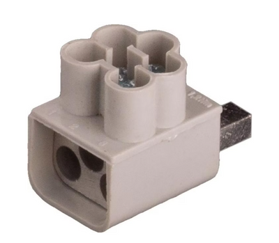 Ühendusklemm AS/3x16 SNS, Al/Cu 3x 16mm² 63A 690V, hall