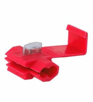 Juhtme kiirühendusklamber 0,5...1,0mm2 punane