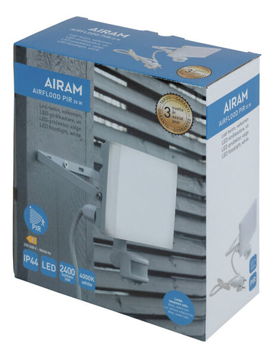 LED prožektor 20W 4000K IP44 PIR valge