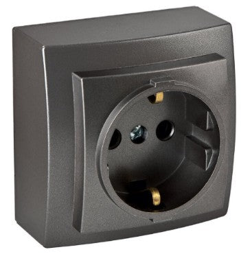 Pistikupesa pinnapealne metallik