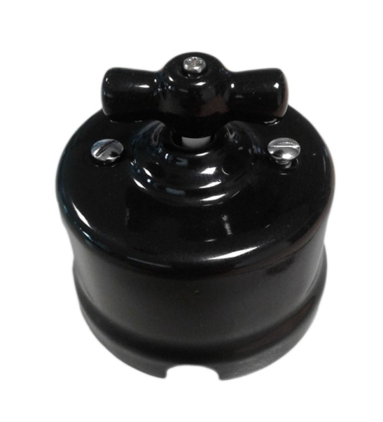 Pöördlüliti 2-ne must pinnapealne, ümmargune