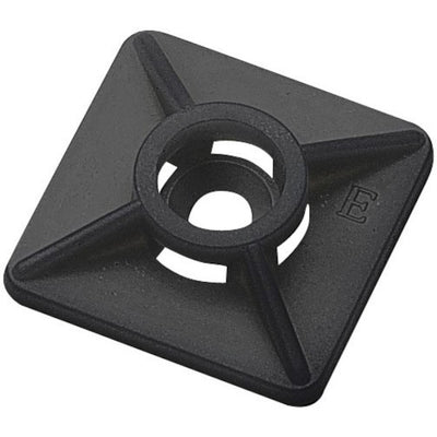 Kaablisideme liimalus, ava 3,6mm, must