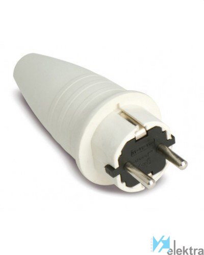 Pistik maandusega beež 16A IP44