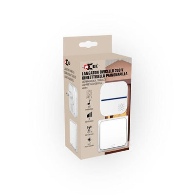 Uksekell KINETIC, 58 meloodiat, 100m, 230V, valge Misc