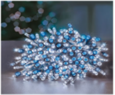 Valguskett 100LED, 10m, külm valge ja sinine kombinatsioon, 8 funktsiooni + taimer