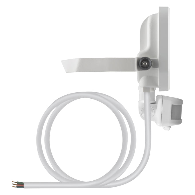 LED prožektor 10W 1200lm 4000K IP65 PIR valge