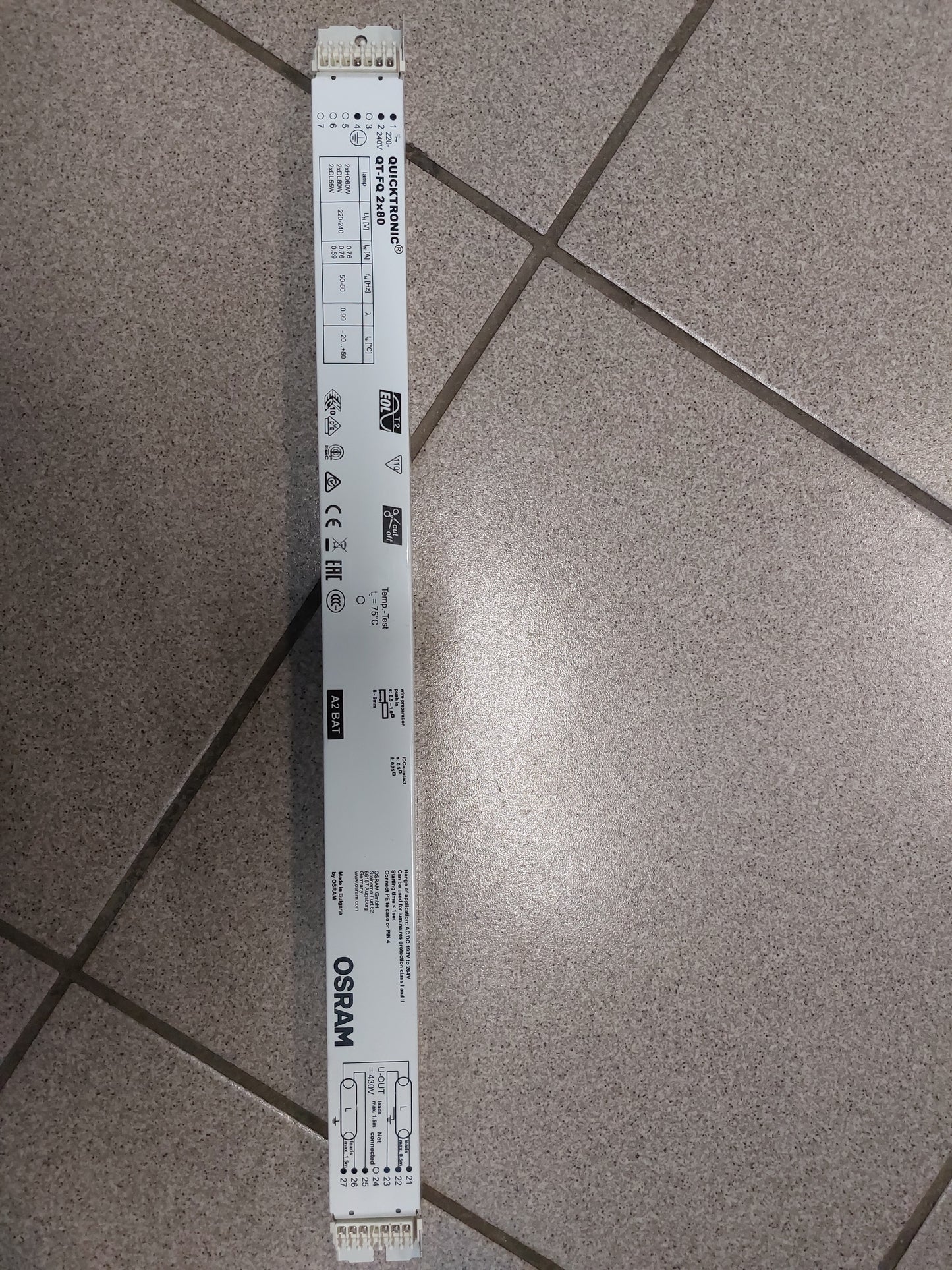 Toiteplokk 220-240V 0,59-0,76A