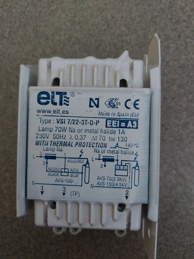 Toiteplokk 70W naatrium ja metallhaliid lampidele