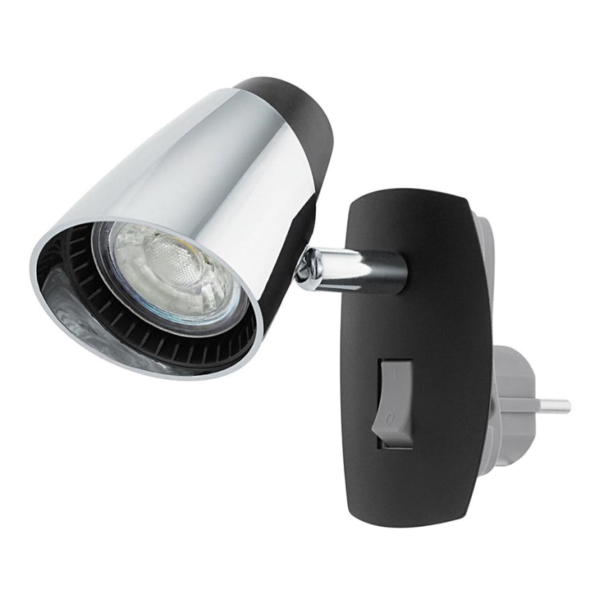 Seinavalgusti MONCALVIO GU10 LED 3,3W 3000K 240lm IP20 must/kroom 100mm