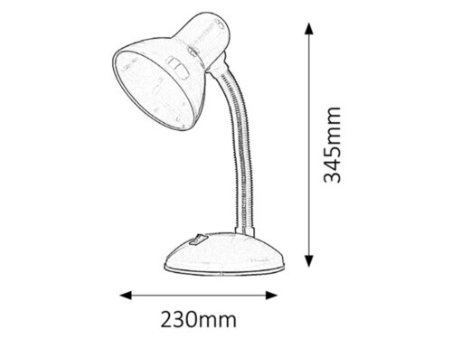Laualamp E27 40W IP20 Oranž DYLAN