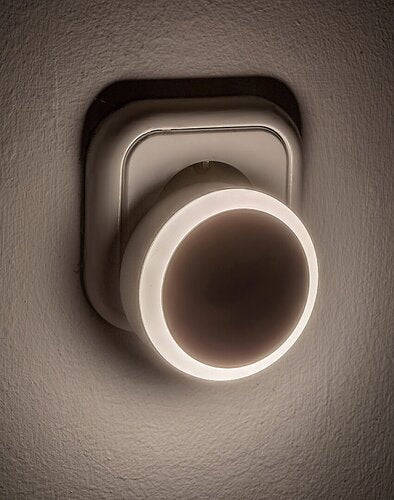 Öövalgusti LED 0,3W 20 lm 3000K 230V valge Ø60 mm