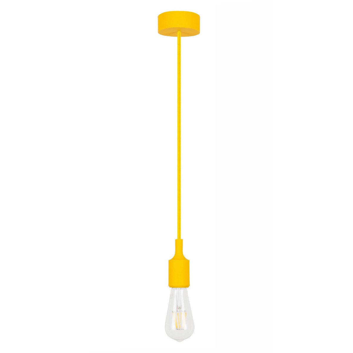 Rippvalgusti E27 60W 230V IP20 kollane Ø80 mm