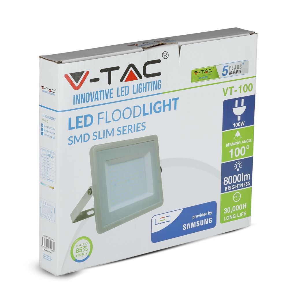 LED prožektor 30 W 2400 lm 4000K IP65 178×152×28 mm hall
