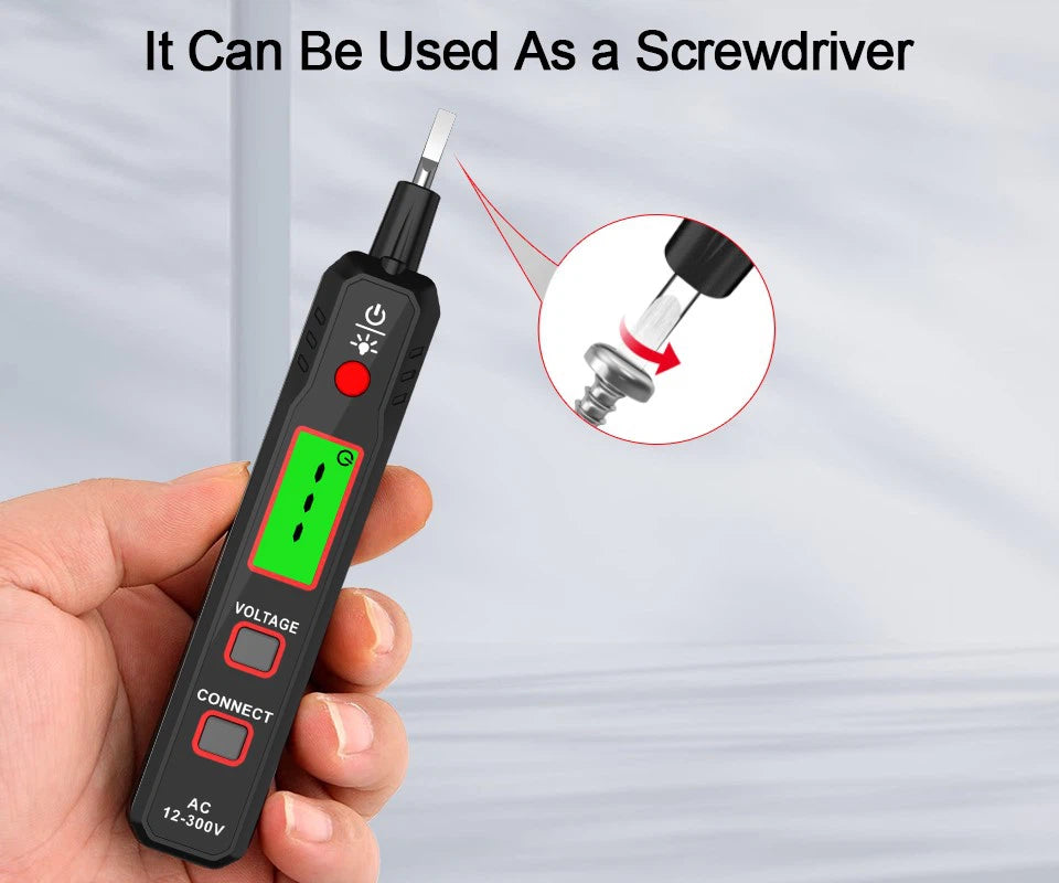 Pingetester 12...300VAC 0...40*C 1xAAA, LCD voolualarm