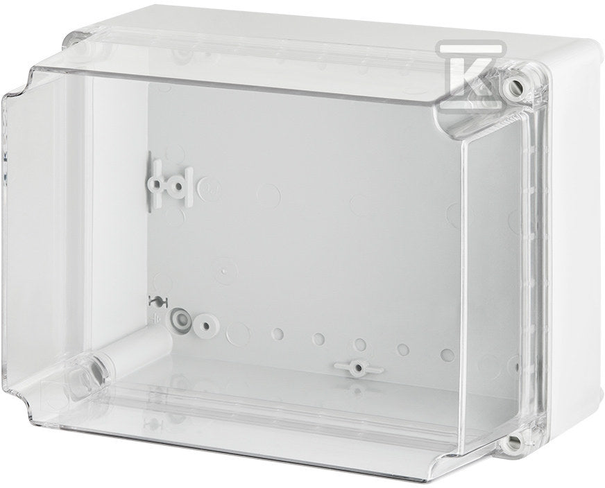 Harukarp läbipaistva kaanega 135×74×72 mm IP65 hall