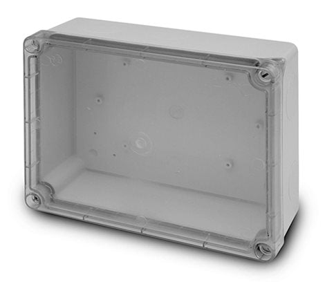 AcquaBOX harukarp läbipaistva kaanega 235×182×95 mm IP55 hall