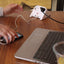 Lauapikendusjuhe 2 pesaga ja 2×USB 1,8 m H05VV-F 3G1,5 mm² IP20 valge