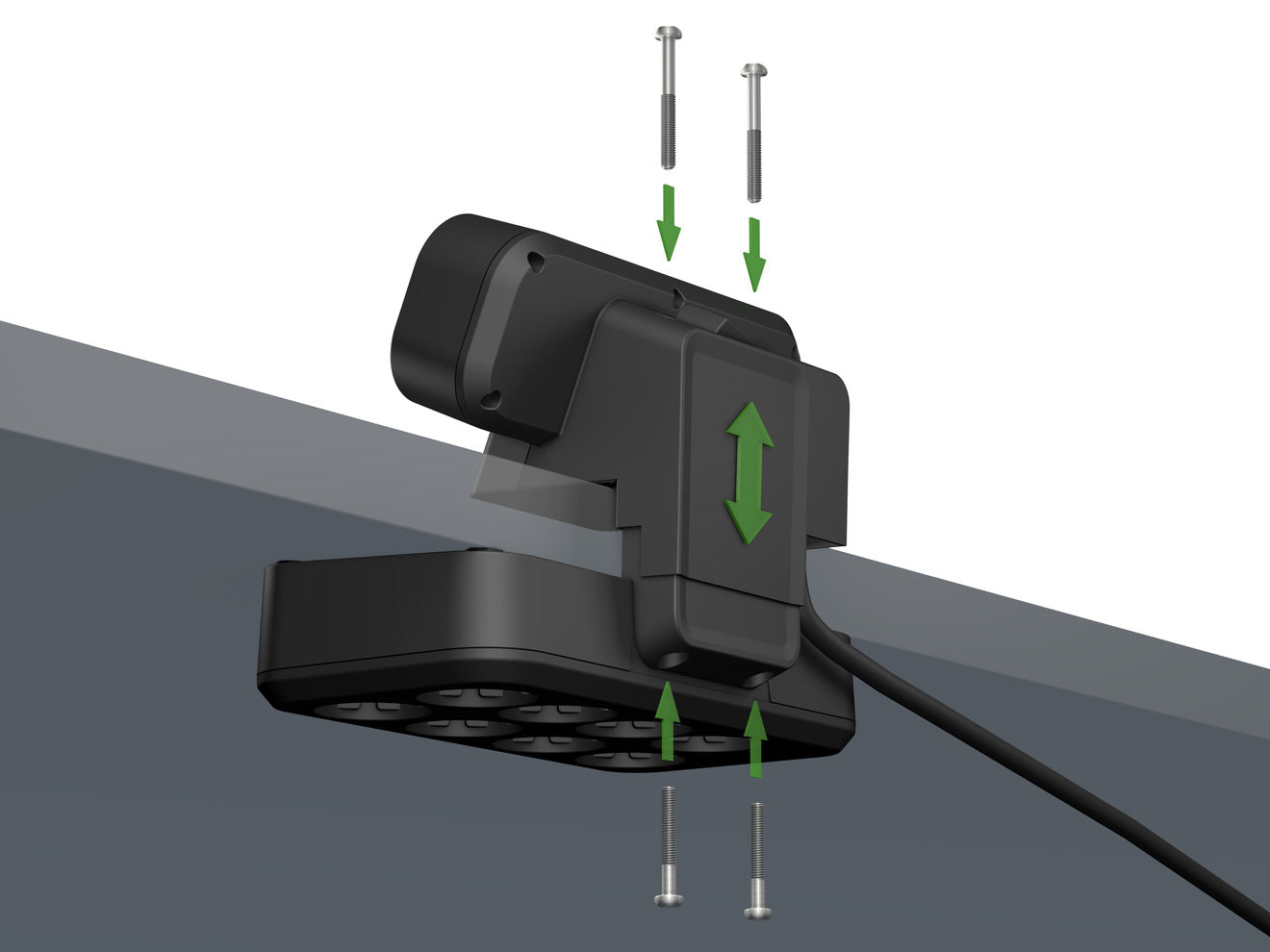 Lauapikendusjuhe 10 pesaga lüliti ja USB-ga 2 m IP20 hõbe/must