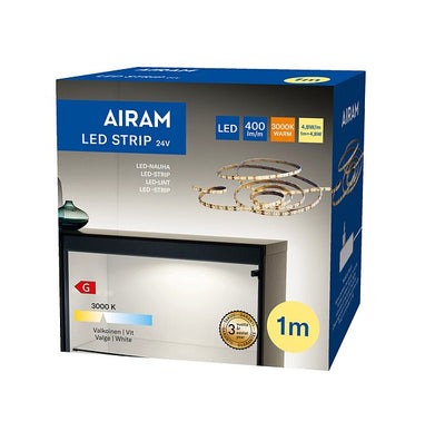 LED riba 24V 4,8W/m 3000K 1m