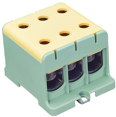 Hargnemisklemm UK50/3PE 1P 2,5–50 mm² kollane-roheline